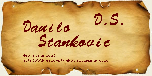 Danilo Stanković vizit kartica